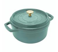 Staub - Cocotte en Fonte Ronde avec Couvercle à Picots 22 cm Eucalyptus - STAUB