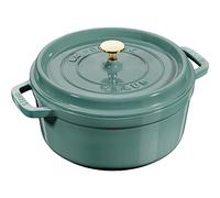 Staub - Cocotte en Fonte Ronde avec Couvercle à Picots 24 cm Eucalyptus - STAUB