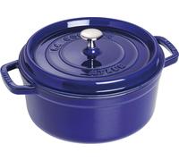 STAUB Cocotte en fonte, ronde, bleue, ø : 260 mm