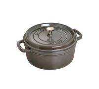 STAUB Cocotte en fonte ronde Staub 5.2 l gris
