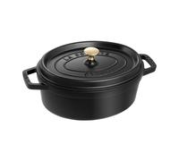 STAUB Cocotte ovale La Cocotte Staub fonte 5.5 L Noir