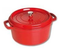 Staub – Cocotte ronde à picots – 20 cm – 2,20 litres – Rouge Cerise