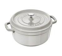 STAUB - Cocotte Ronde en Fonte, 22 cm, Truffe Blanche