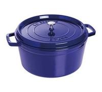 Staub Cocotte en fonte émaillée ronde Bleu intense 24 cm