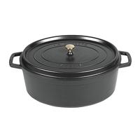 STAUB Cocotte Schmortopf oval new Classic Gusseisen 6,7 l 33cm schwarz