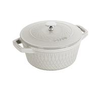 STAUB Cocotte Twister La Cocotte Staub 4 L White truffle