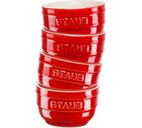 Staub Cuisson Xsminis 200 ML 4 Szt Czerwone Kokilki Naczynia DO Zapiekania Ceramiczne, 405081540