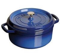Staub Fonte - 1102691 - Cocotte - Ronde - Majolique Bleu Intense - 26 Cm
