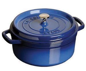 Staub Fonte - 1102691 - Cocotte - Ronde - Majolique Bleu Intense - 26 Cm