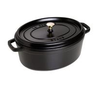 Staub Fonte - 1103725 - Cocotte - Ovale - Noir Mat - 37 Cm Noir
