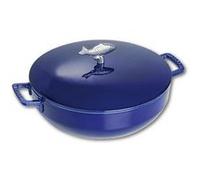 Staub Cocotte en fonte Du Pêcheur 1112991 Majolique Bleu 28 cm