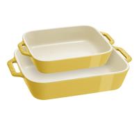 STAUB Gr s Gratins C ramique Ensemble de cuisson rectangulaire Plat gratin 2 pi ces Citron 2 pi ces