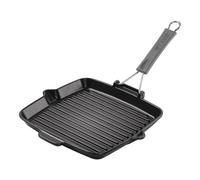 Staub Gril fonte carré 24 cm 0,84 L Noir mat