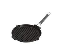 STAUB Gril pliable rond en fonte, 25,4 cm, noir mat
