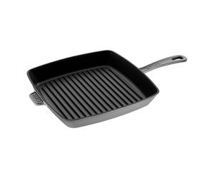 Staub Grils Gril Américain 30 cm, Fonte, Gris graphite