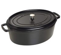 STAUB Gusseisen Bräter/Cocotte, Oval 31 cm, 5,5 L, Schwarz 31 cm, 5,5 L Schwarz