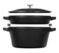 Batterie de Cuisine Ensemble 2 Pièces Staub Fonte 40508-383-0 Noir
