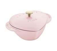 Staub La Cocotte Cocotte 20 cm, Coeur, Sorbet rose, Fonte