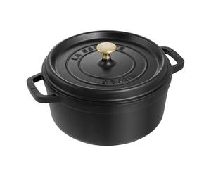 Staub La Cocotte Cocotte 26 cm, Rond(e), Noir mat, Fonte