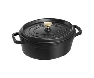 Staub La Cocotte Cocotte 27 cm, Ovale, Noir mat, Fonte
