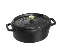 Staub La Cocotte Cocotte 29 cm, Ovale, Noir mat, Fonte