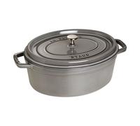 Staub La Cocotte Cocotte 33 cm, Ovale, Gris graphite, Fonte