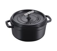 Staub La Cocotte Cocotte Buster+Punch 24 cm, Rond(e), Noir mat, Fonte