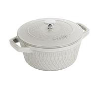 Staub La Cocotte Cocotte twister 24 cm, Rond(e), Truffe blanche, Fonte