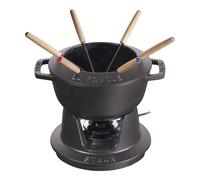 Staub La fondue Service à fondue 18 cm, Noir mat