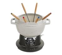 STAUB - Service A Fondue en Fonte 20 CM Truffe Blanche