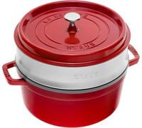 ZWILLING STAUB LA COCOTTE 5,25 L Rond Fonte Plat à cuisson