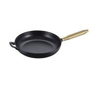 STAUB Poêle en fonte noire Buster & Punch Ø28 cm Poignée en laiton