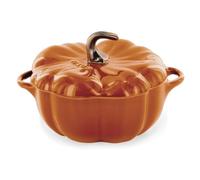 STAUB Petite céramique de 0,5 l, passe au four et à la cuisinière jusqu'à 300 °C, plat à citrouille, pâtisserie, moule à bonbons, orange brûlé