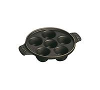STAUB Plat à escargots en fonte, noir mat - 1301523