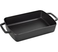 STAUB Plat à Four en Fonte, Rectangulaire,30 x 20 cm, 3,15 L, Noir Mat