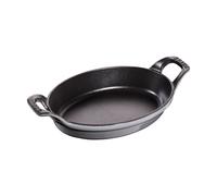 STAUB Plat à four ovale en fonte Staub 21 cm Gris graphite