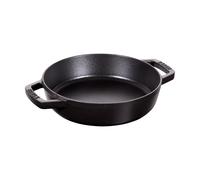STAUB Poêle en Fonte à Double Poignée, Ronde, Ø 20 cm, Noir Mat