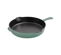 STAUB Poêle à frire Staub fonte noire avec bec verseur Ø28 cm Bois d'eucalyptus