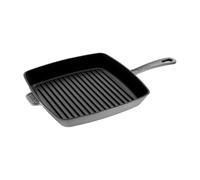 Staub Poêle à griller carrée Gris graphite 30 cm