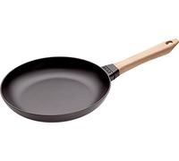 Staub Poêle en fonte – poignée en bois, 26 cm, noir