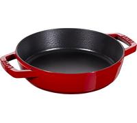 STAUB Poêle en Fonte à Double Poignée, Ronde, Ø 20 cm, Cerise