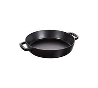 STAUB Poêle en Fonte à Double Poignée, Ronde, Ø 20 cm, Noir Mat