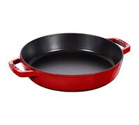STAUB Poêle en Fonte à Double Poignée, Ronde, Ø 26 cm, Cerise