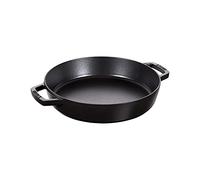 STAUB Poêle en Fonte à Double Poignée, Ronde, Ø 26 cm, Noir Mat