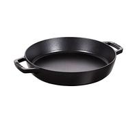 Staub Poêle en fonte 40511-073-0 – 34 cm – Noir mat – Haute capacité
