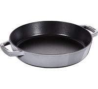 STAUB Poêle en Fonte à Double Poignée, Ronde, 26 cm, Gris Graphite