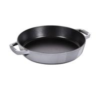 STAUB Poêle en Fonte à Double Poignée, Ronde, 26 cm, Gris Graphite