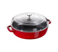 Staub poêle en fonte avec couvercle 28 cm 405010380