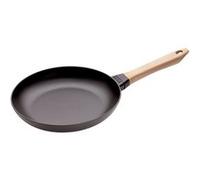 Staub Poêle en fonte – poignée en bois, 26 cm, noir