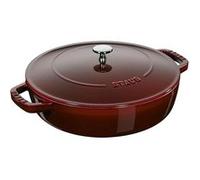 STAUB Sauteuse Chistera 24 cm Grenadine Bordeaux G